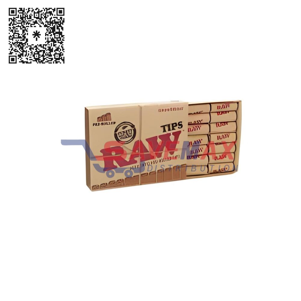 S01815 RAW 949 UNBLEACHED PRE-ROLLED TIPS 20PK/BX - Image 1