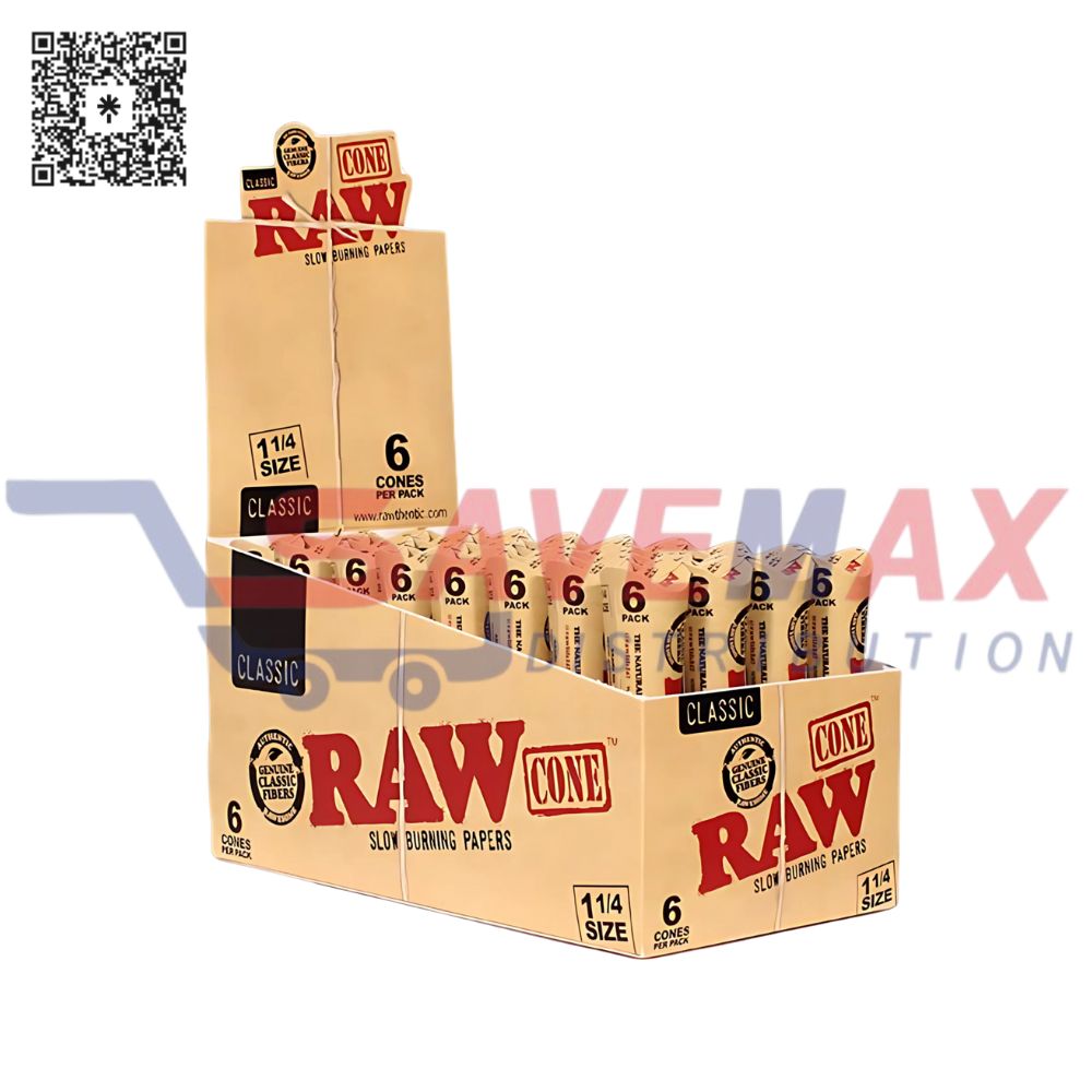 S01828 RAW CLASSIC CONE 1 1/4 32/6 CT - Image 1