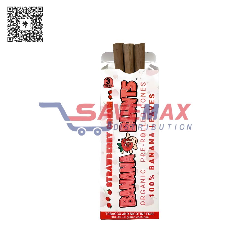 S01880 BANANA BLUNTS STRAWBERRY CREAM 10CT/3PK - Image 1