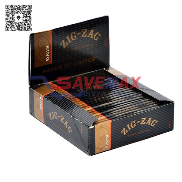 ZIG-ZAG KG SIZE 24 CT BLACK