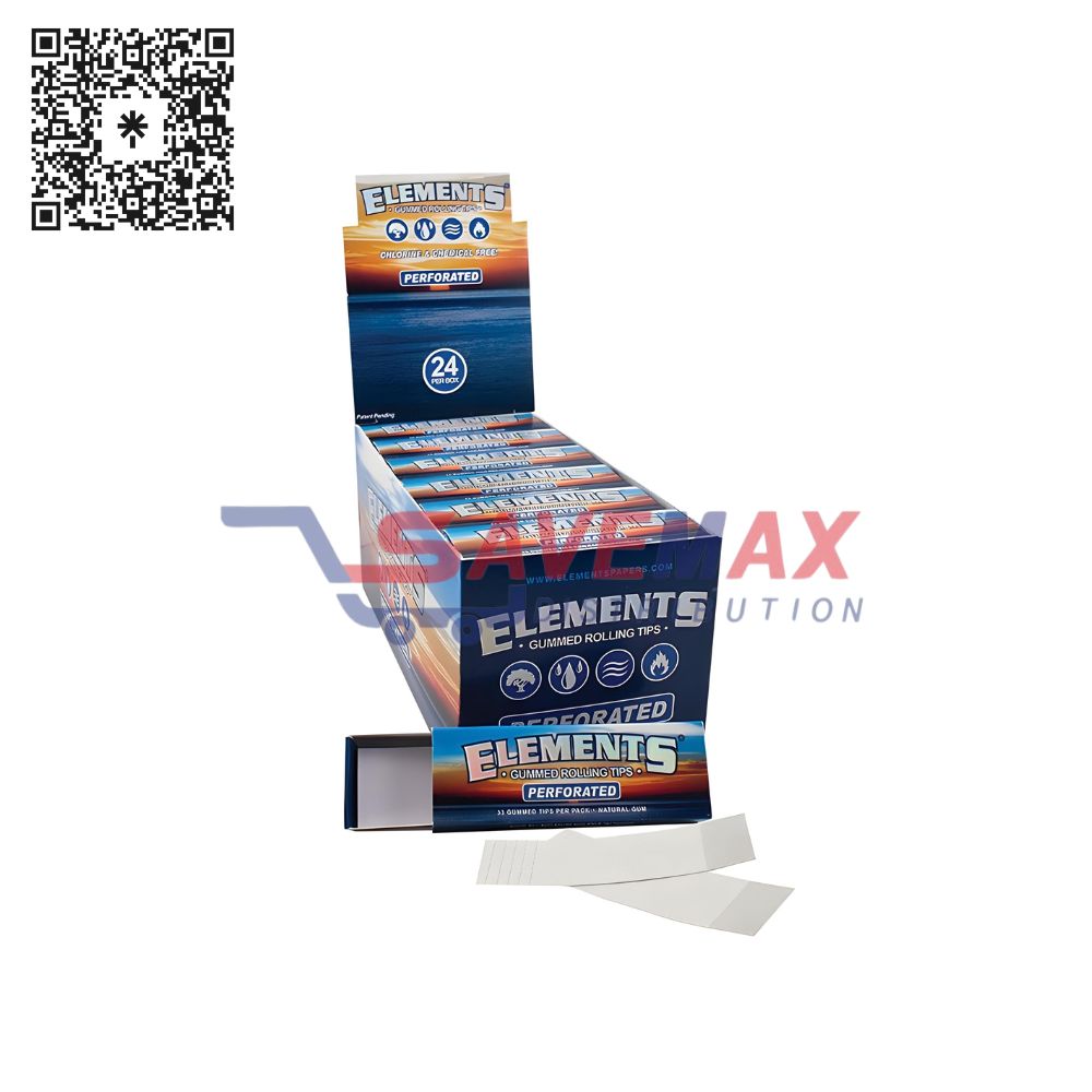 S01929 ELEMENTS PAPERS GUMMED TIPS PERFORATED 24 PER BOX - Image 1