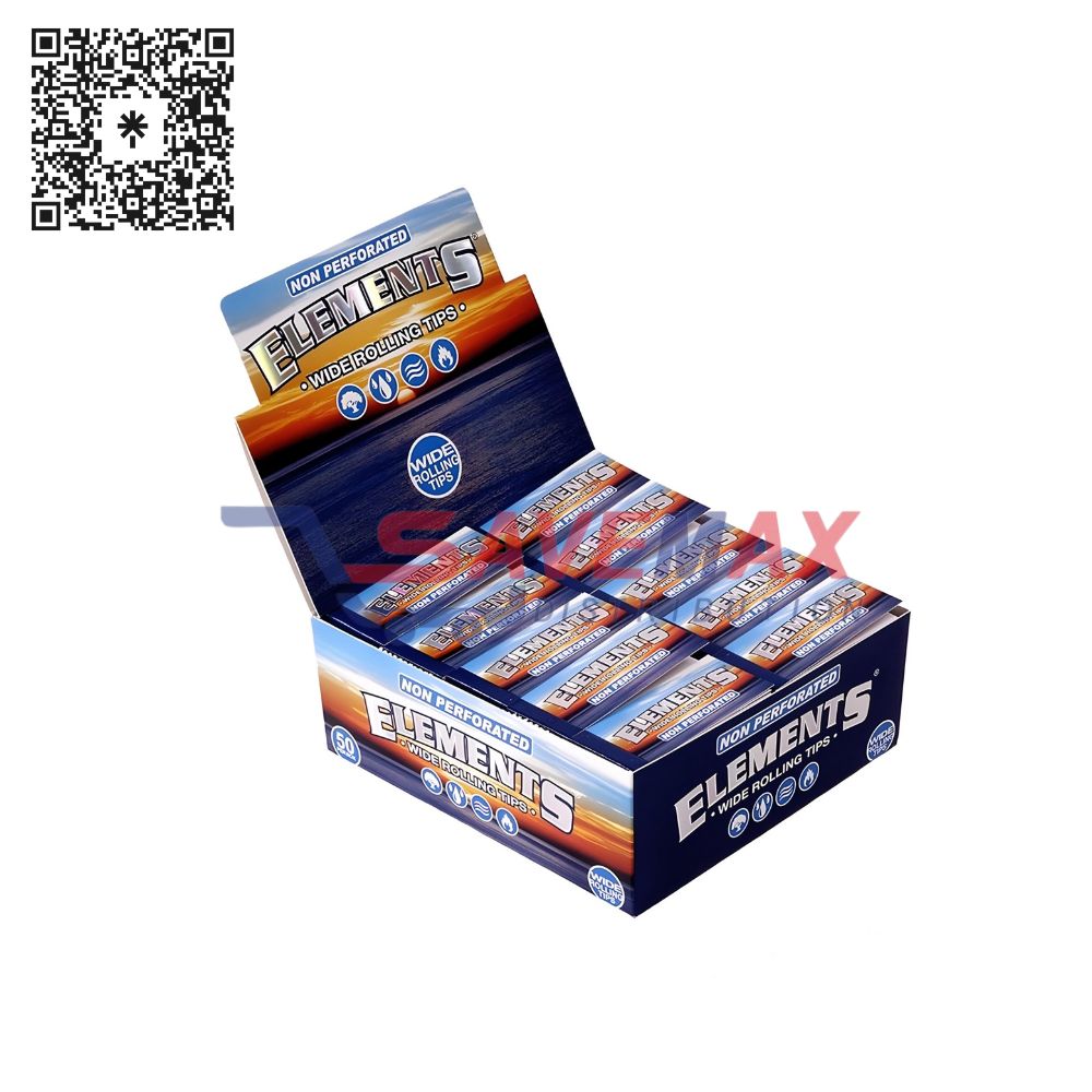 S01935 ELEMENTS PAPERS WIDE ROLLING TIPS 50 PER BOX - Image 1