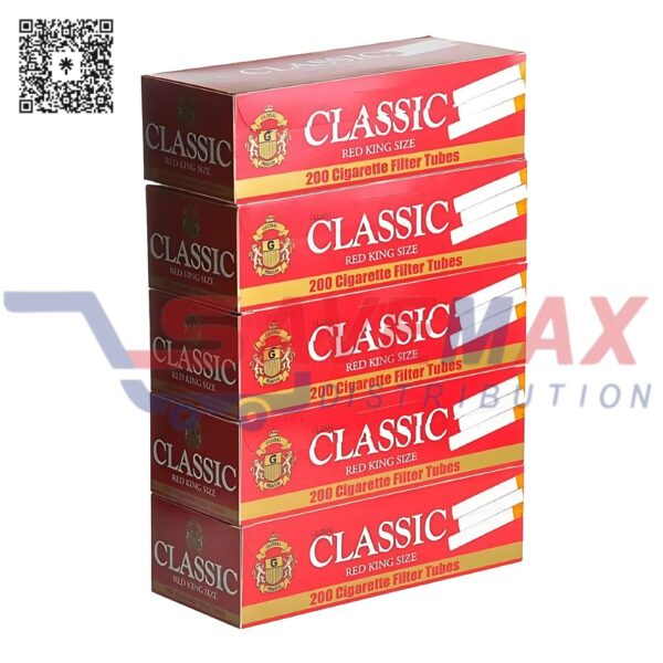 CLASSIC TUBES RED KING SIZE 200CT