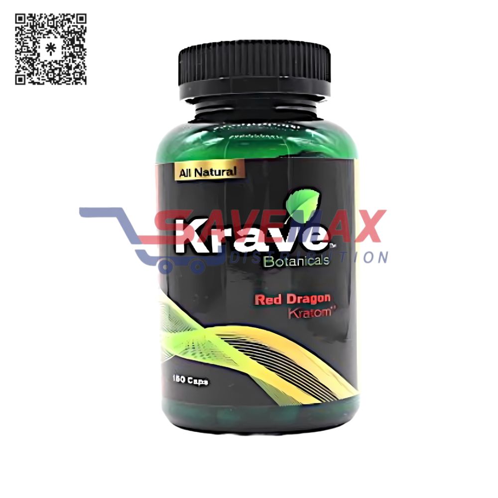 S02191 KRAVES KRATOM RED DRAGON 150 CAPS - Image 1