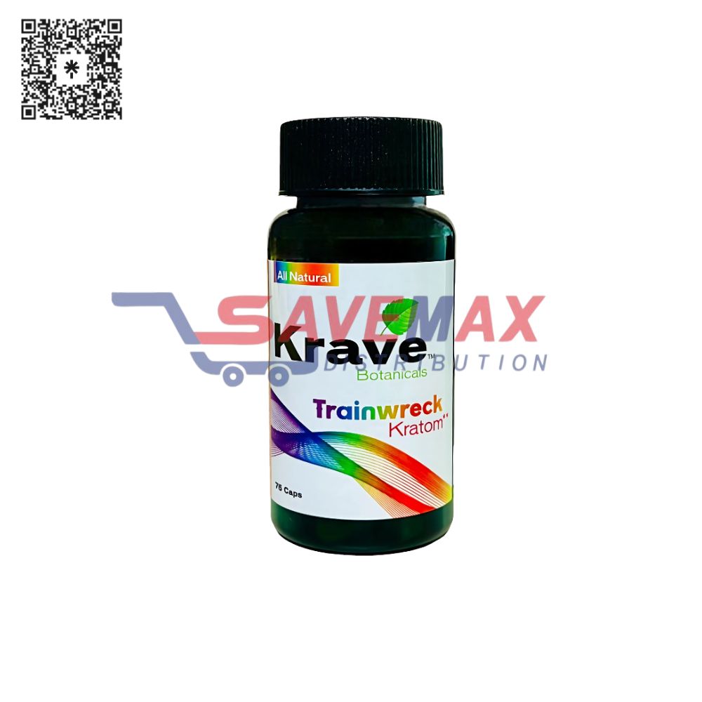 S02212 KRAVES KRATOM TRAINWRECK 75 CAPS - Image 1