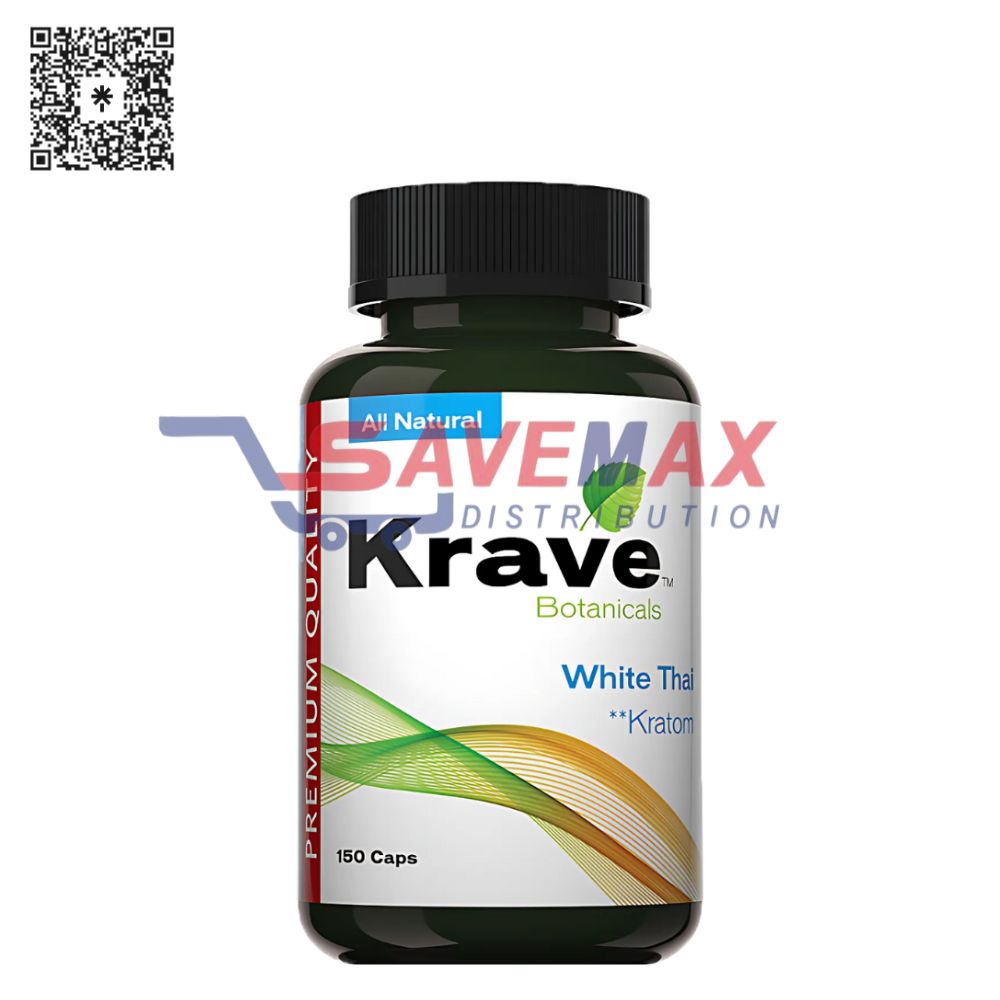 S02222 KRAVES KRATOM WHITE THAI 150 CAPS - Image 1
