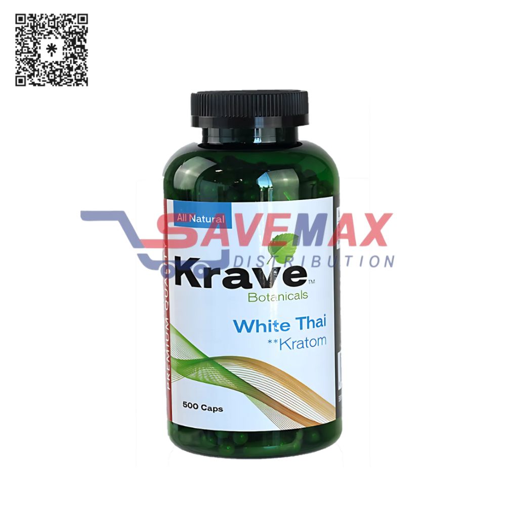 S02225 KRAVES KRATOM WHITE THAI 500 CAPS - Image 1