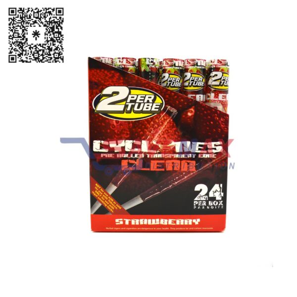 CYCLONES 2X HEMP CONES STRAWBERRY 24CT