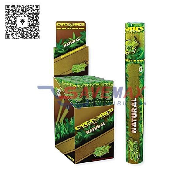 CYCLONES 2X HEMP CONES NATURAL 24CT