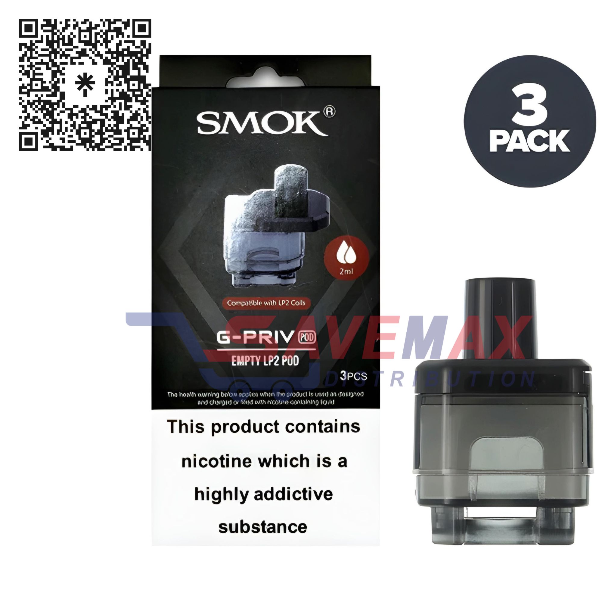 S02347 SMOK G-PRIV LP2 POD 3CT - Image 1