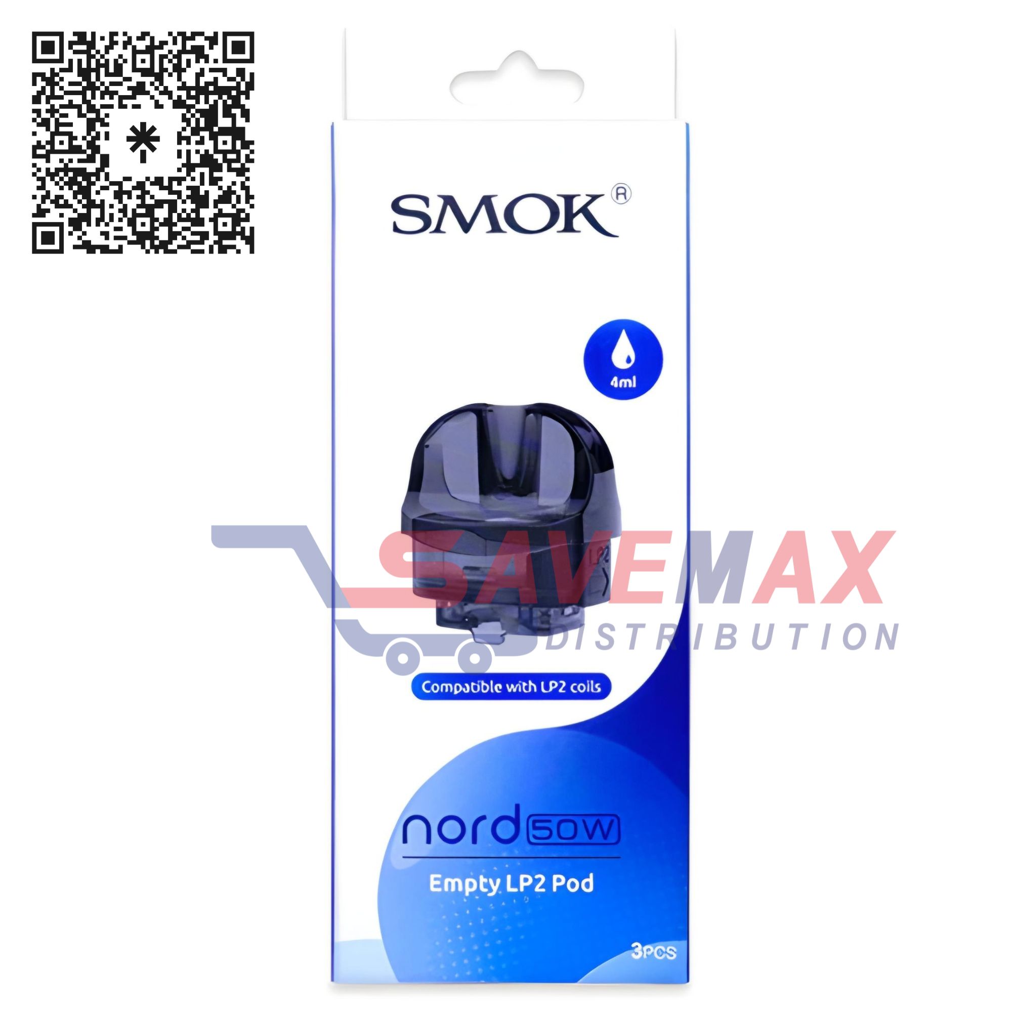 S02361 SMOK NORD 50W EMPTY RPM POD 3CT - Image 1
