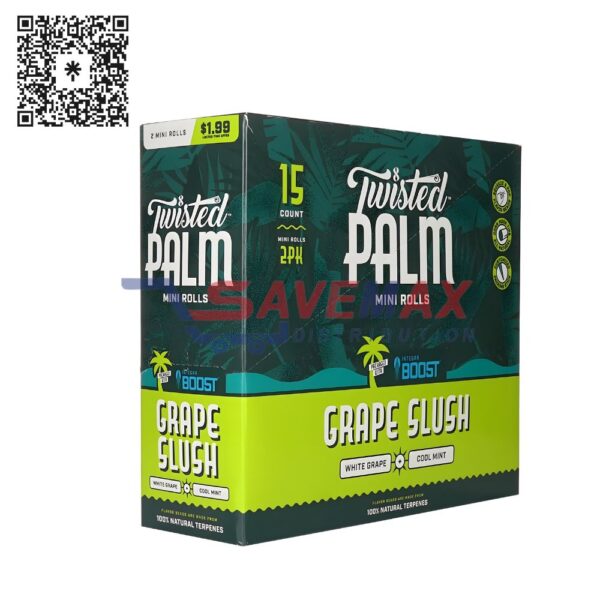 TWSITED PALM MINI ROLLS GRAPE SLUSH 2PK/15CT PP 1.99