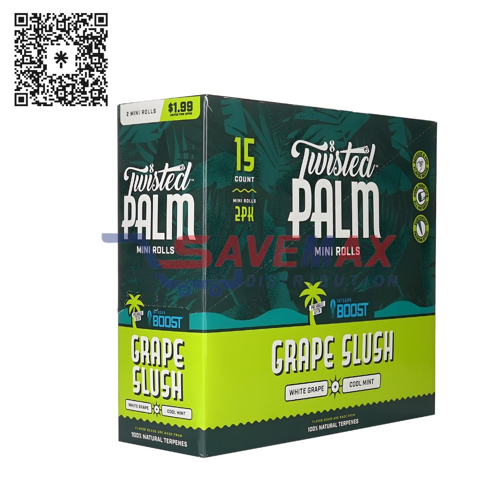 S02413 TWSITED PALM MINI ROLLS GRAPE SLUSH 2PK/15CT PP 1.99 - Image 1