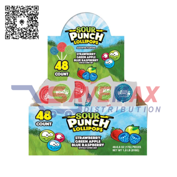 SOUR PUNCH POPS 17G 48CT