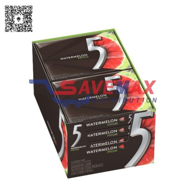 WRIGLEY'S GUM 5 WATERMELON 10CT/15ST