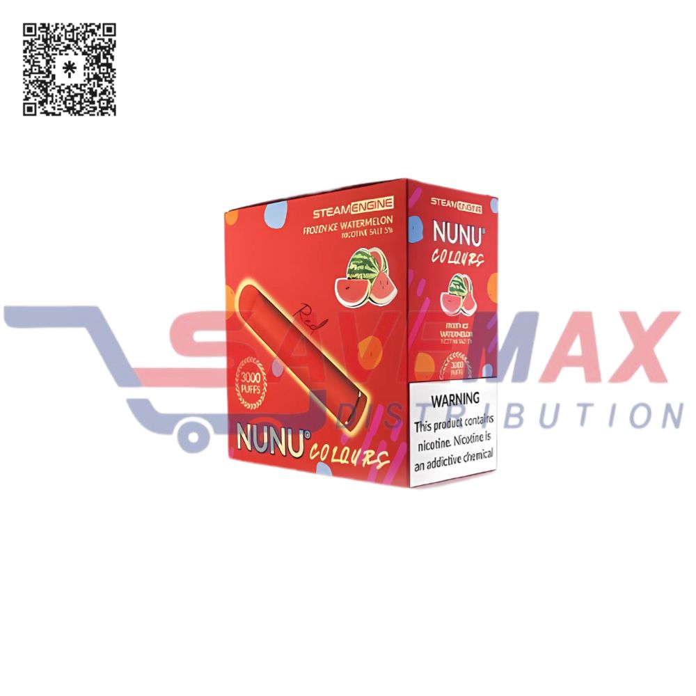 S02667 VAPE NUNU COLORS OMG 3000 PUFFS 10CT - Image 1