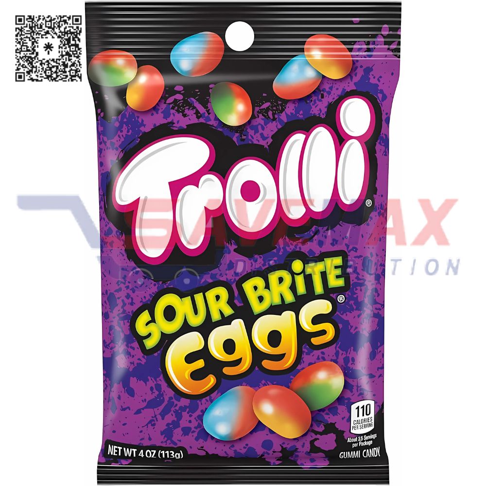 S02718 TROLLI SOUR BRITE EGGS 12/4OZ - Image 1