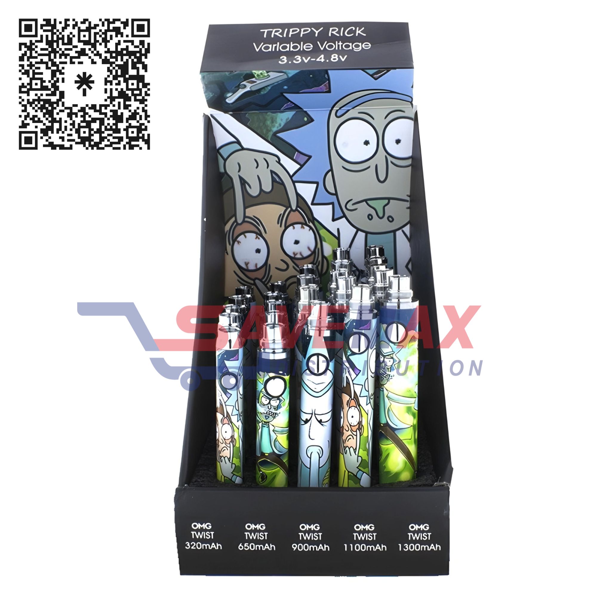 S02783 RICK BATTERY DISPLAY 25CT VARLABLE VOLTAGE 3.3V-4.8V - Image 1