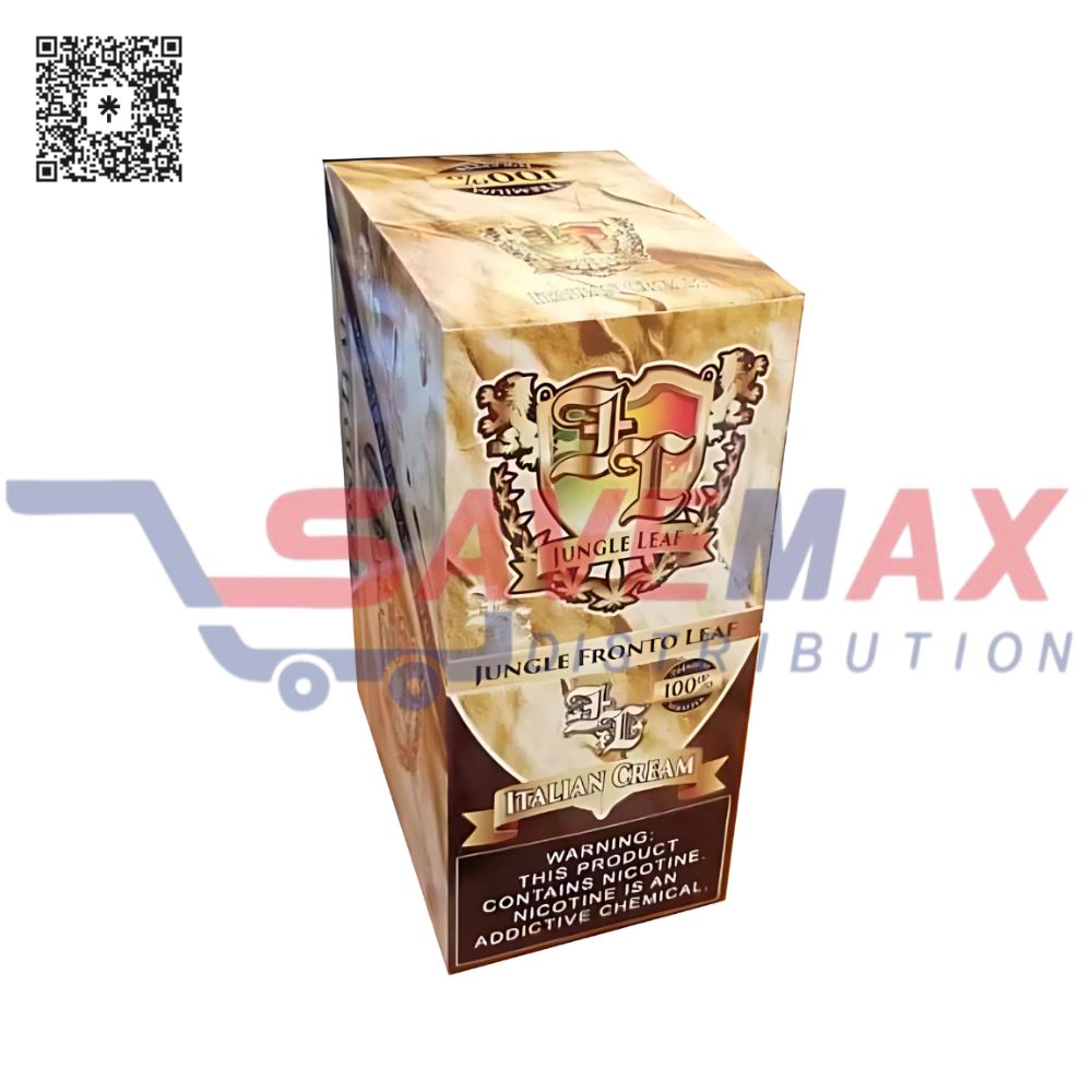 S02912 JUNGLE FRONTO LEAF ITALIAN CREAM 12 POUCH - Image 1