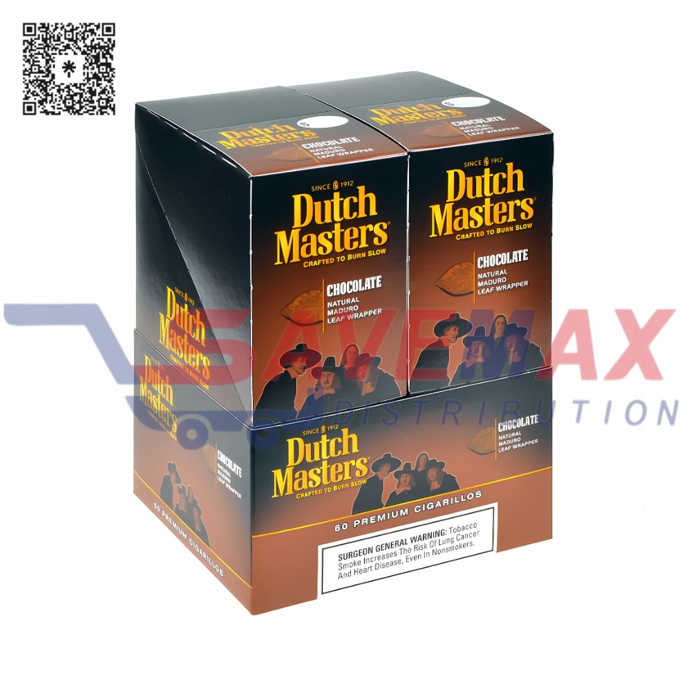 S02982 DUTCH MASTERS CIGARILLO CHOCOLATE 20/3CT - Image 1