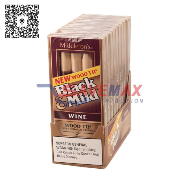BLACK & MILD WOOD TIP WINE 10/5PK
