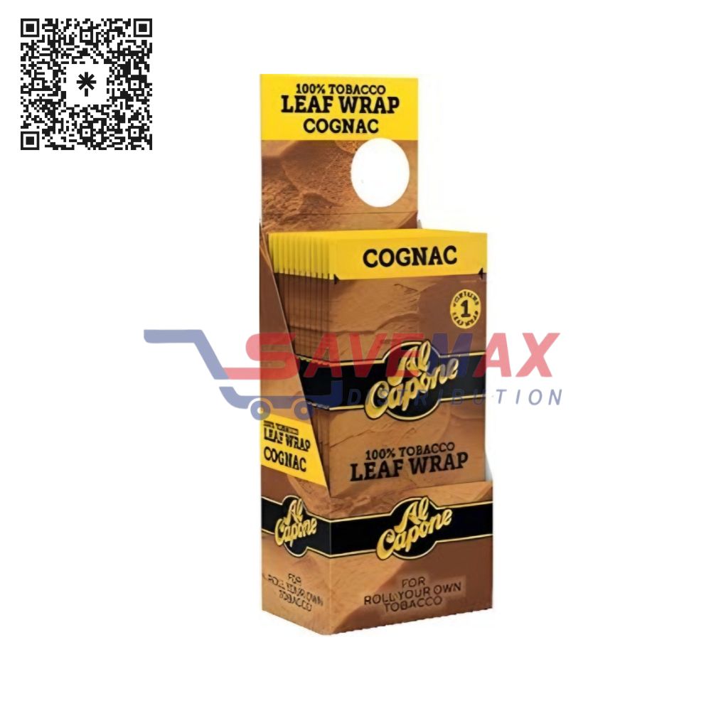 S03083 AL CAPONE COGNAC LEAF WRAP 12CT - Image 1