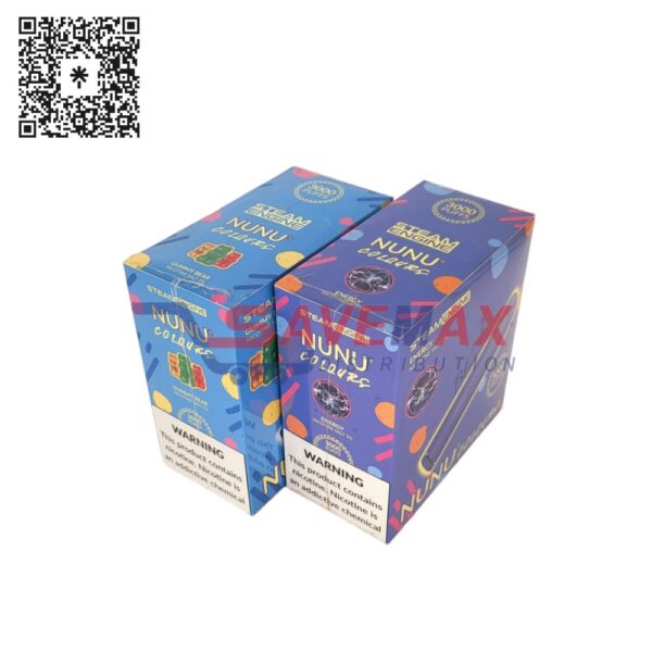 VAPE NUNU COLORS ENERGY 3000 PUFFS 10CT