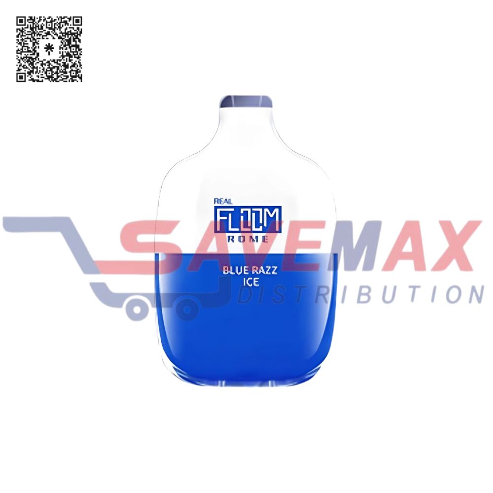 S03387 FLOOM ROME BLUE RAZZ ICE 4000PUFFS 5CT - Image 1