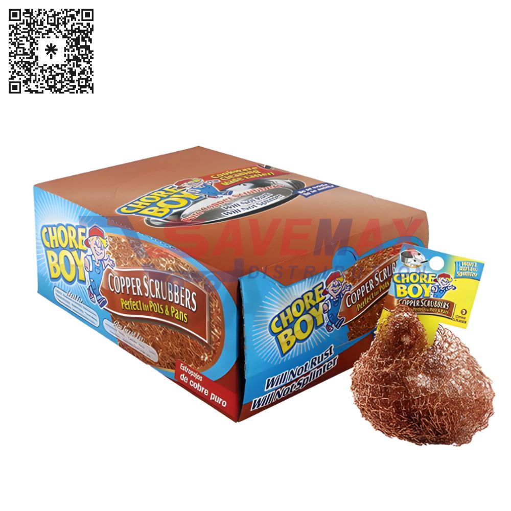 S03656 CHORE BOY COPPER SCRUBBERS 36CT - Image 1