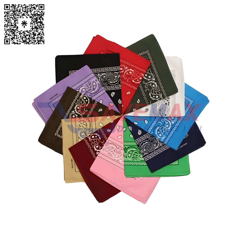 S03713 BANDANA DOUBLE COTTON 12PK - Image 1