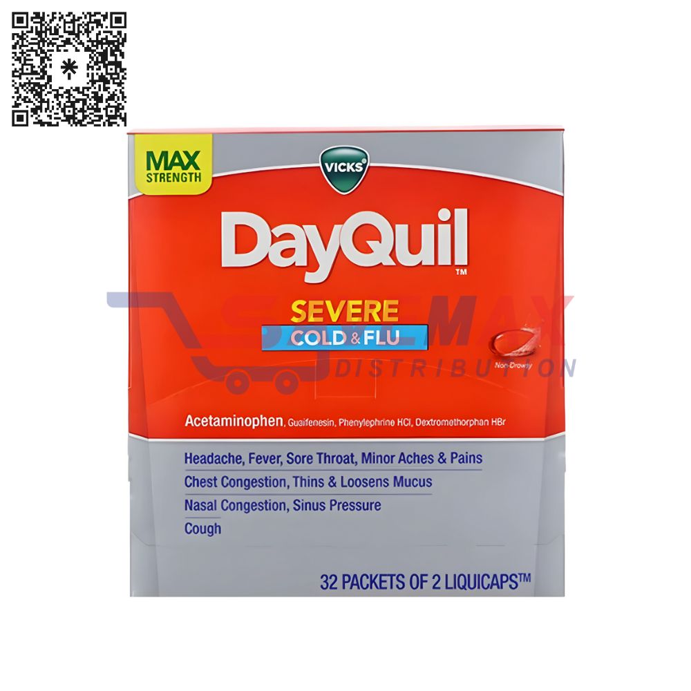 S03798 DAYQUIL SEVERE COLD&FLU VICKS 32CT/2 - Image 1