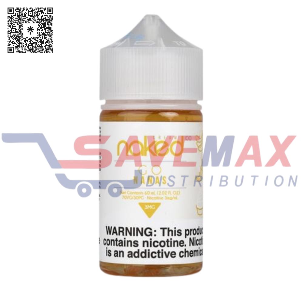 S03862 NAKED CREAM BANANA 60ML 3MG - Image 1