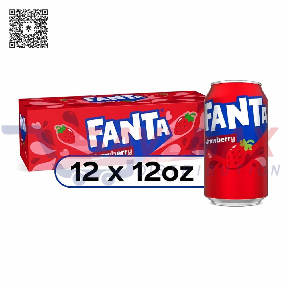 S03940 FANTA STRAWBERRY 2X12/120Z - Image 1