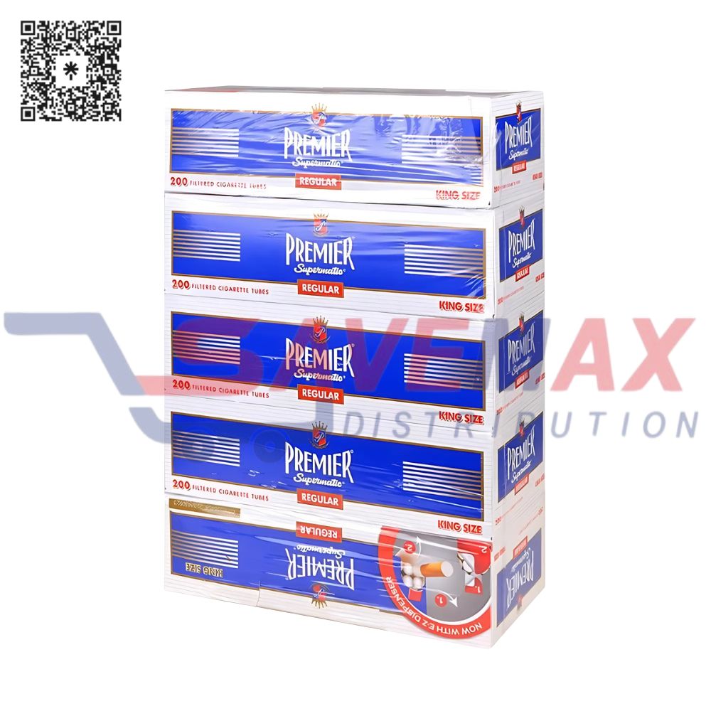 S03967 PREMIER TUBES DARK BLUE KG 200CT 5PK - Image 1