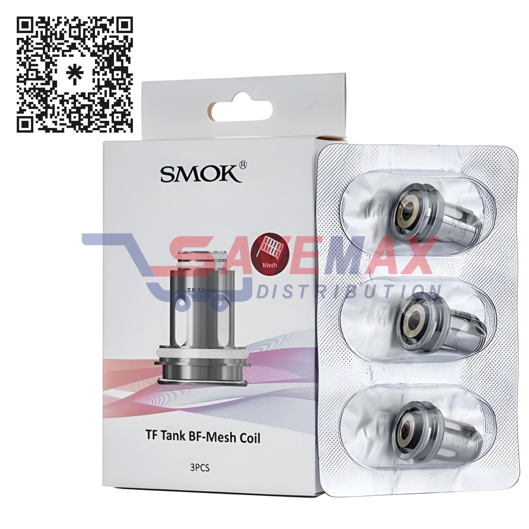 S04086 SMOK TF TANK BF-MESH COIL 3PCS - Image 1