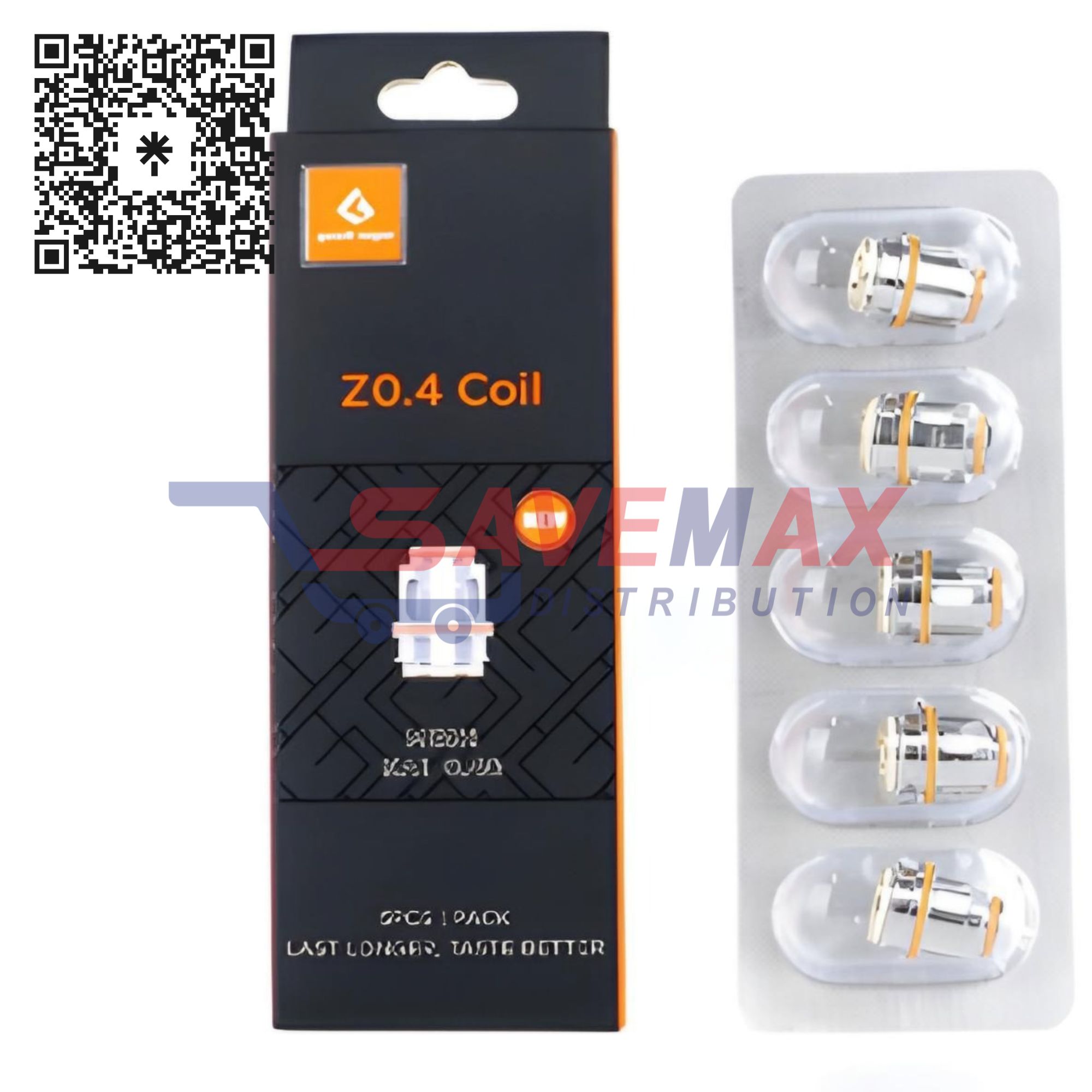 S04095 GEEKVAPE Z 0.4 COILS 5CT - Image 1