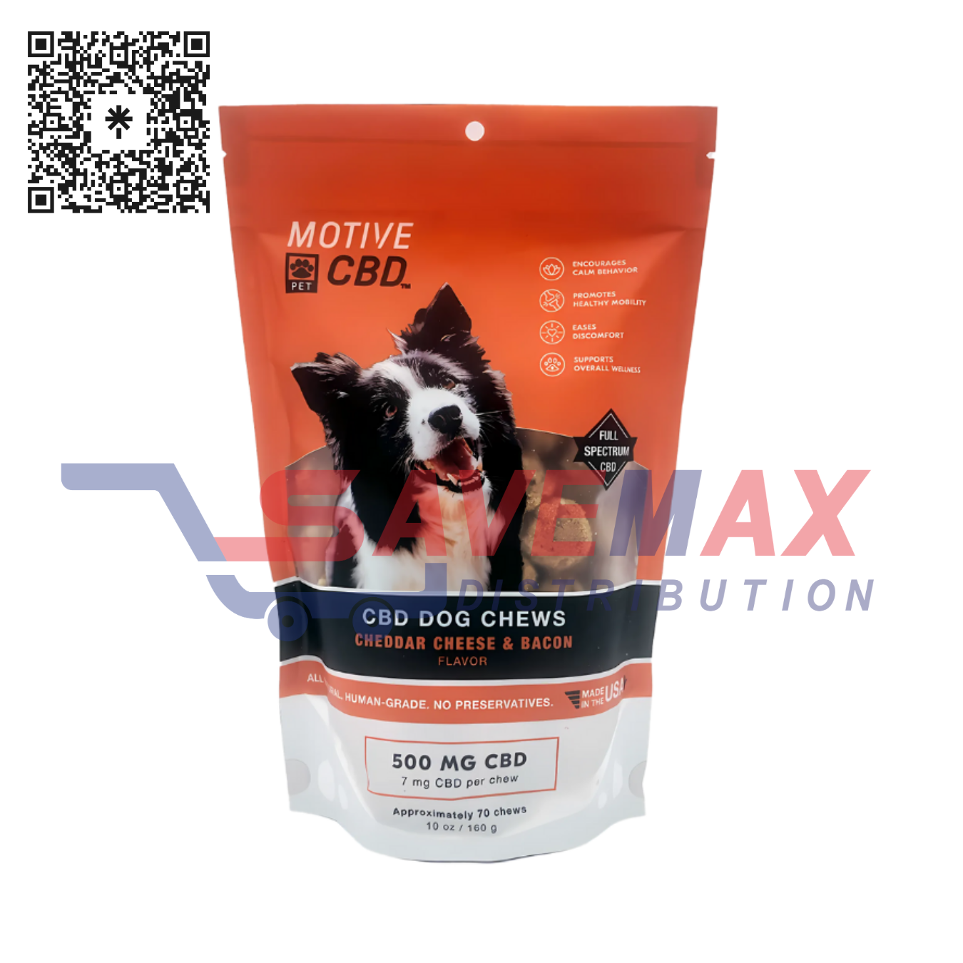 S04165 RELIVE CBD PET TREATS 500MG WAVY BACON - Image 1