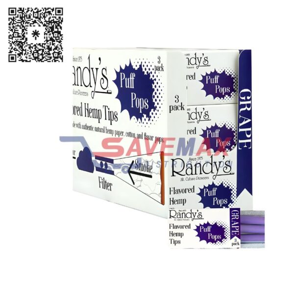 RANDY'S PUFF POPS 7MMX30MM GRAPE 30CT
