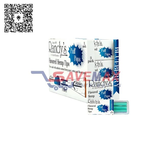 RANDY'S PUFF POPS 7MMX30MM BLUEBERRY 30CT