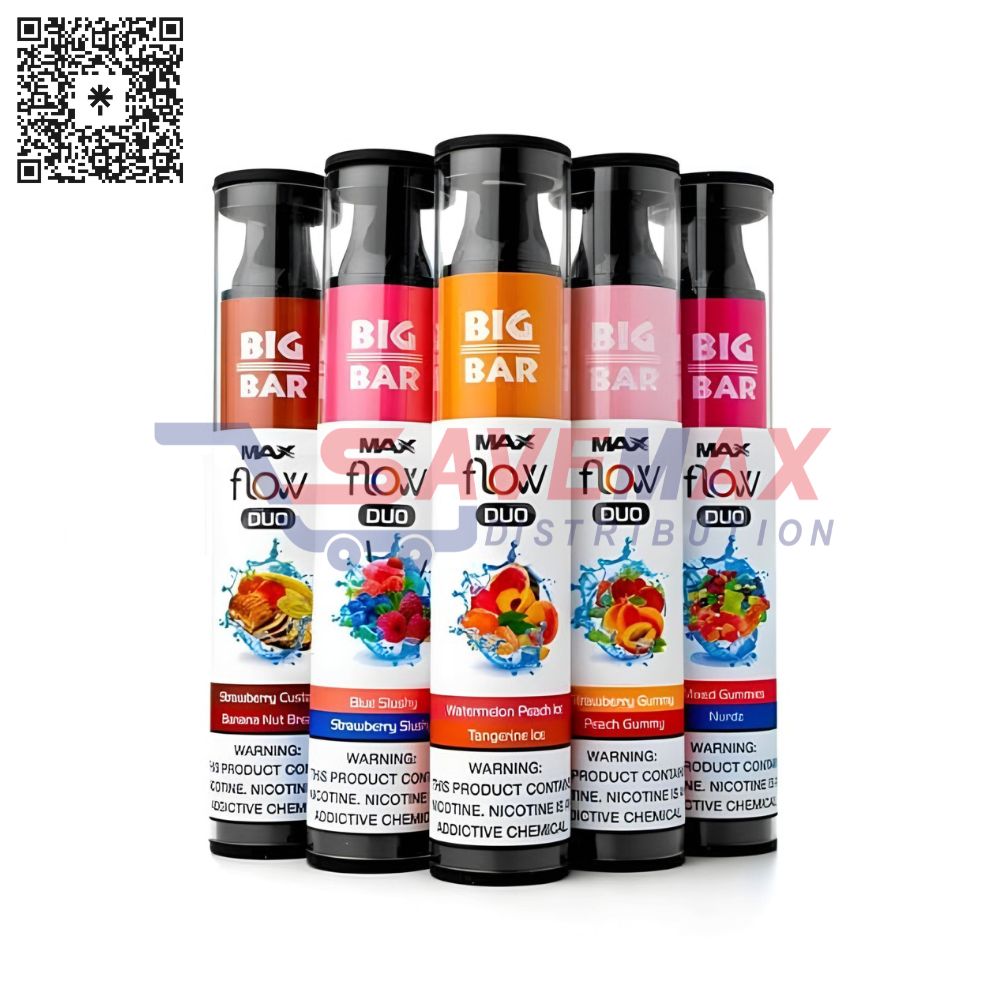 S04479 BIG BAR FLOW MIX GUMY & NURDZ 4000 PUFFS 5% 10CT - Image 1