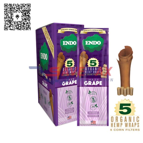 ENDO WRAPS+CORN FILTER HAZE GRAPE 15CT