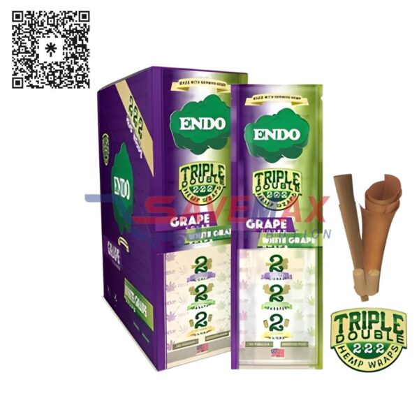ENDO WRAPS TRIPLE DOUBLE WHITE GRAPE 15CT