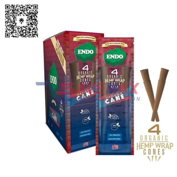 ENDO ORGANIC WRAPS CONES PANAMA CANE 15CT
