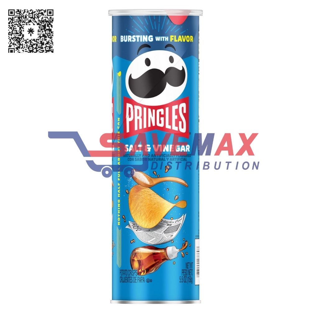 S05376 PRINGLES SALT & VINEGAR 14/158 GM - Image 1