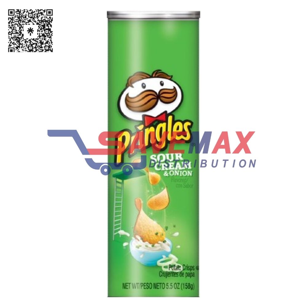 S05377 PRINGLES SOUR CREAM & ONION 14/158 GM - Image 1