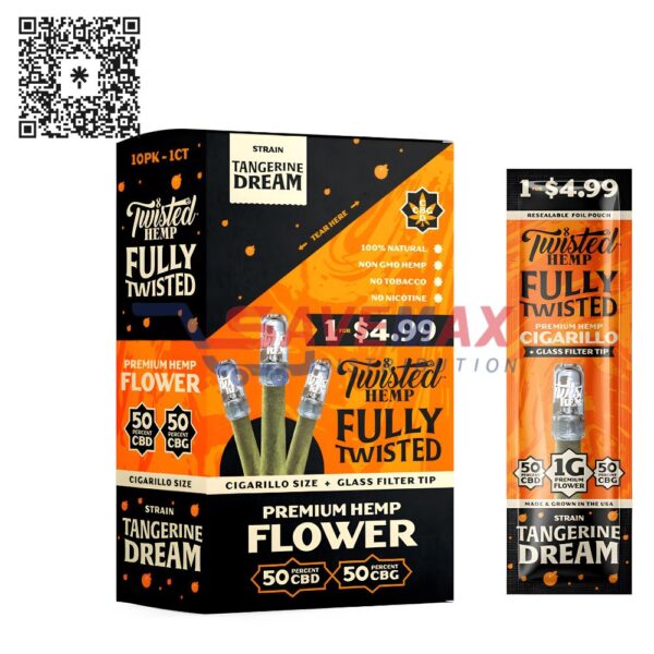 TWISTED HEMP FT TANGERINE CBD/CBG 10CT