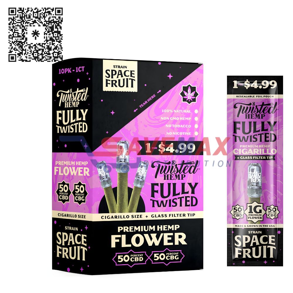 S05497 TWISTED HEMP FT SPACE FRUIT CBD/CBG 10CT - Image 1
