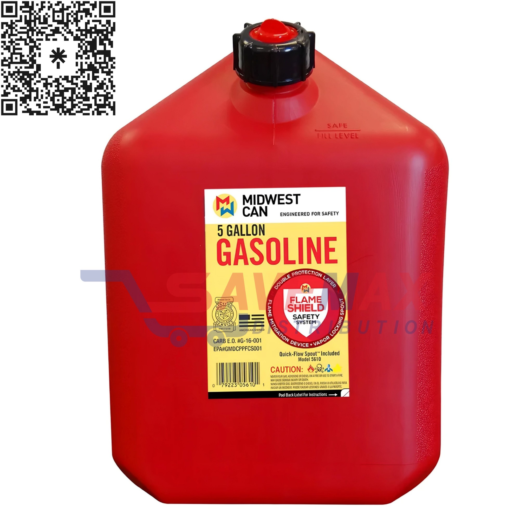 S05574 MIDWEST GASOLINE CAN 5 GAL. - Image 1
