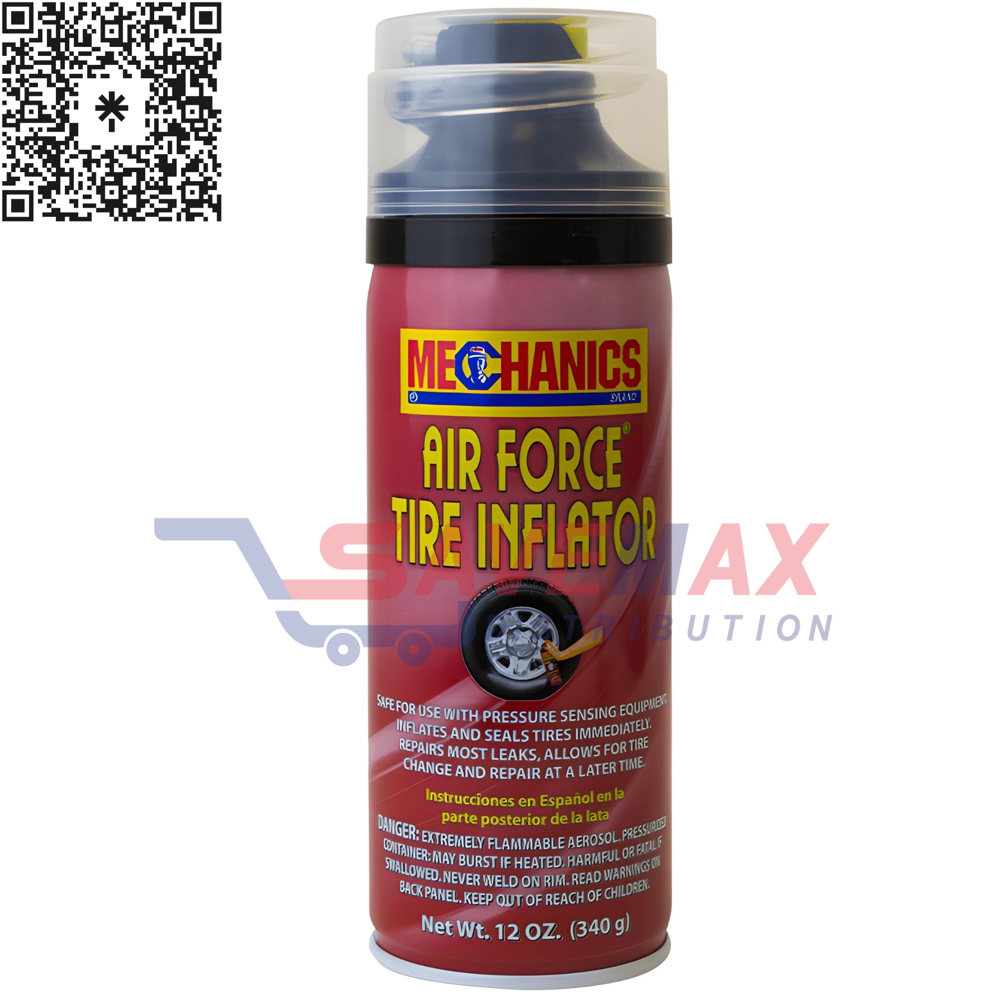 S05586 MECHANIC AIR FORCE TIRE INFLATOR 12/12OZ - Image 1