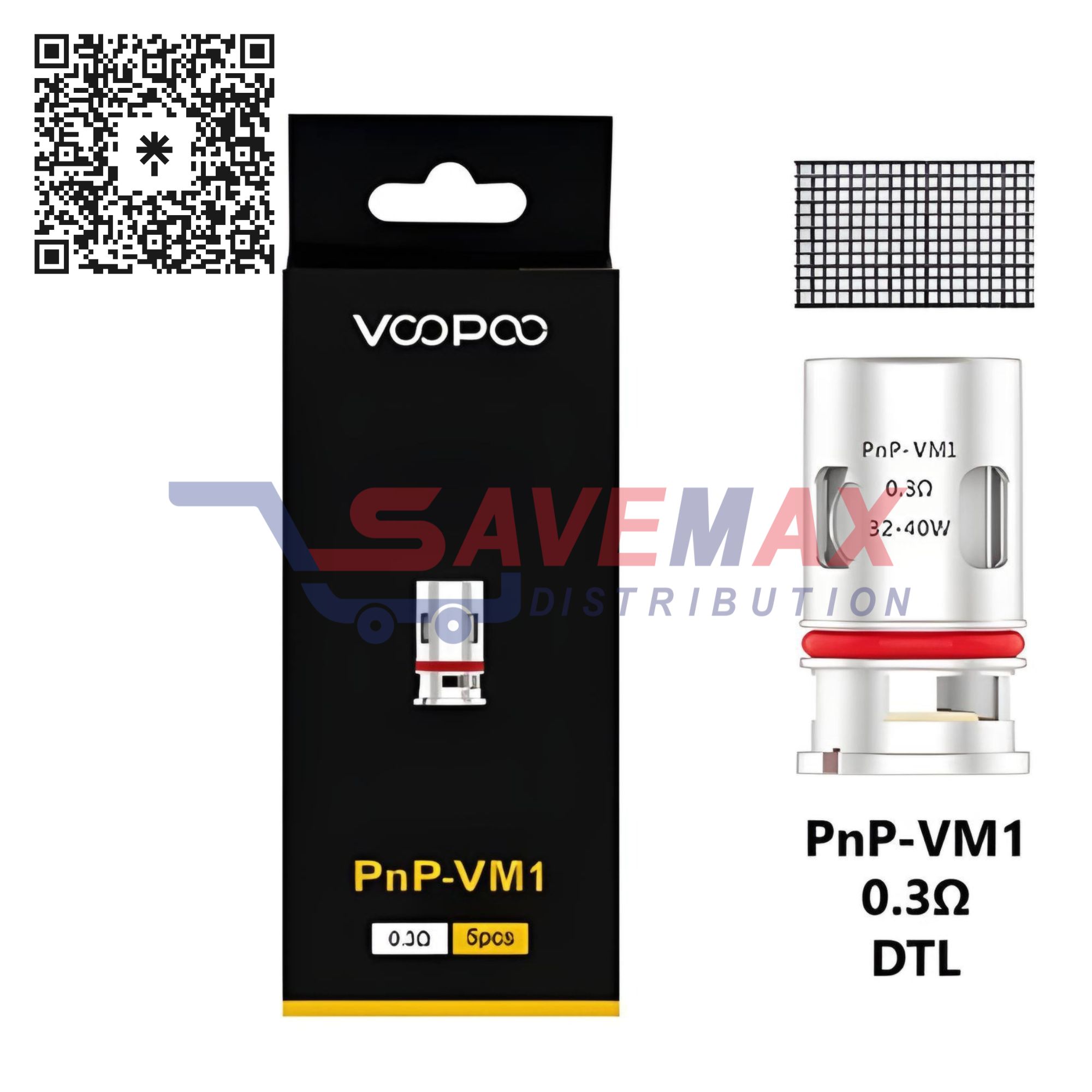 S05943 VOOPOO PNP-VM1 0.3 COILS 5CT - Image 1